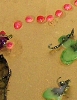 Red Drops and Different Kinds of Fruits (detail)